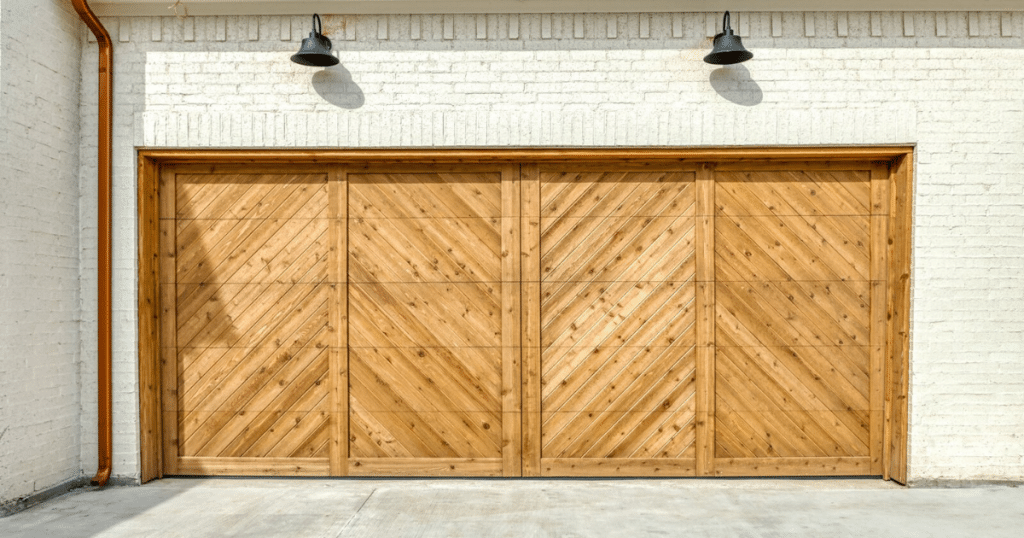 wood composite garage doors