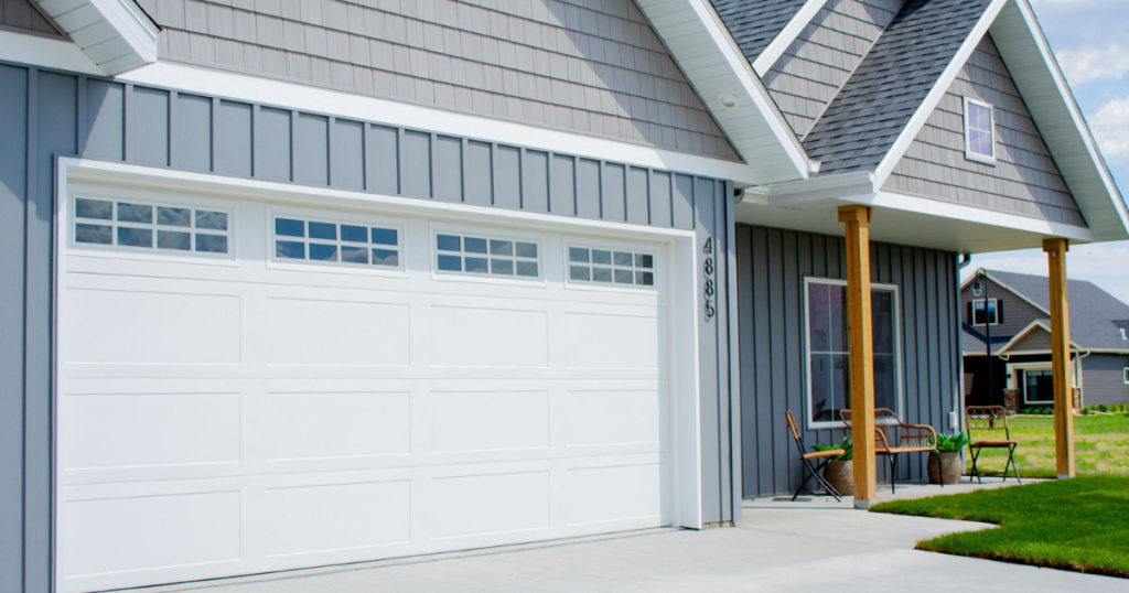 recessed panel garage door