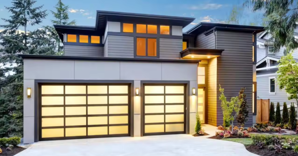 glass garage door