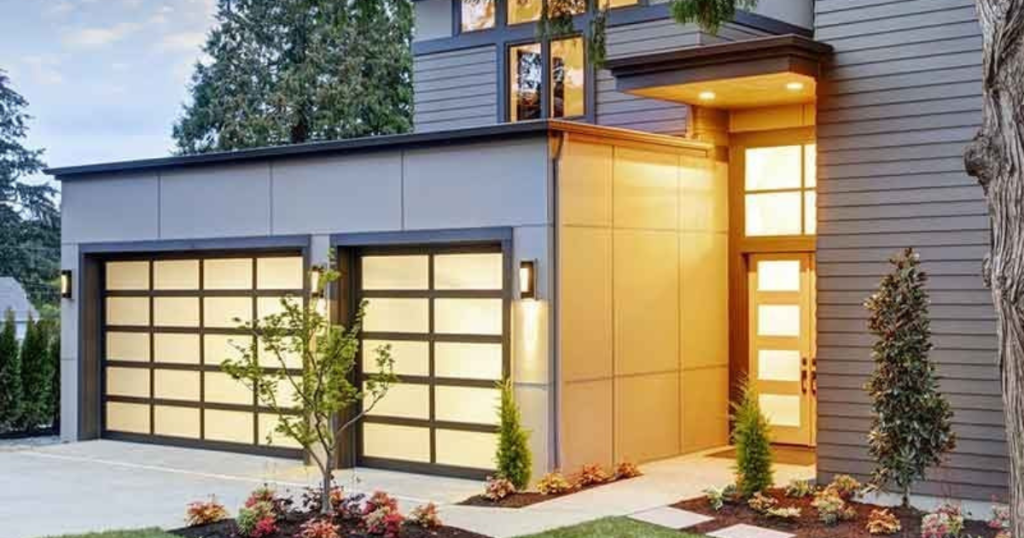 garage door window glass