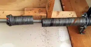 broken garage door spring