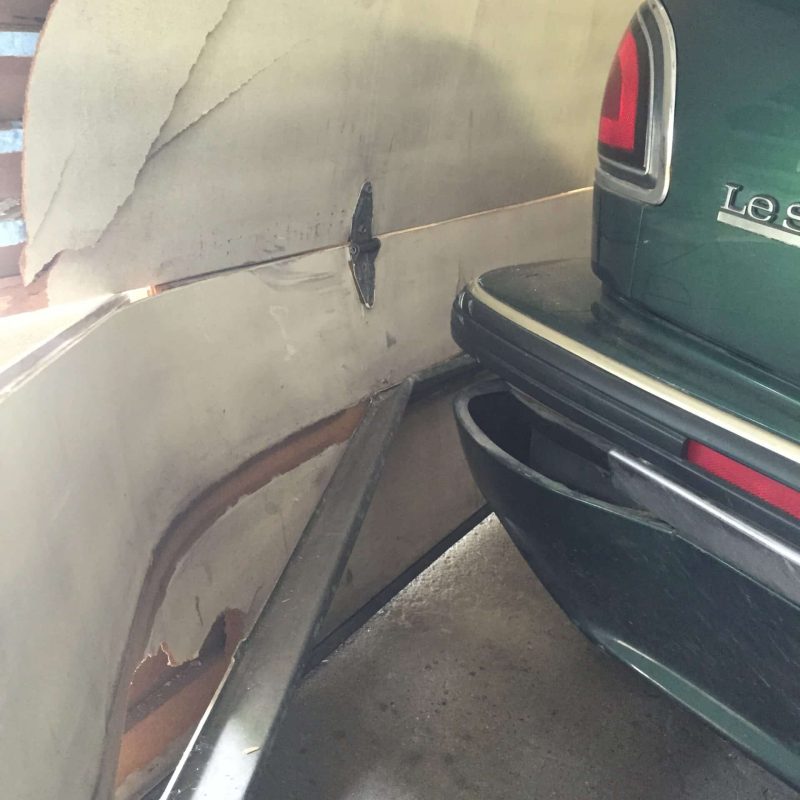 Emergency car hit door 1