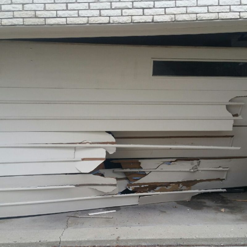 Emergency car hit door 4